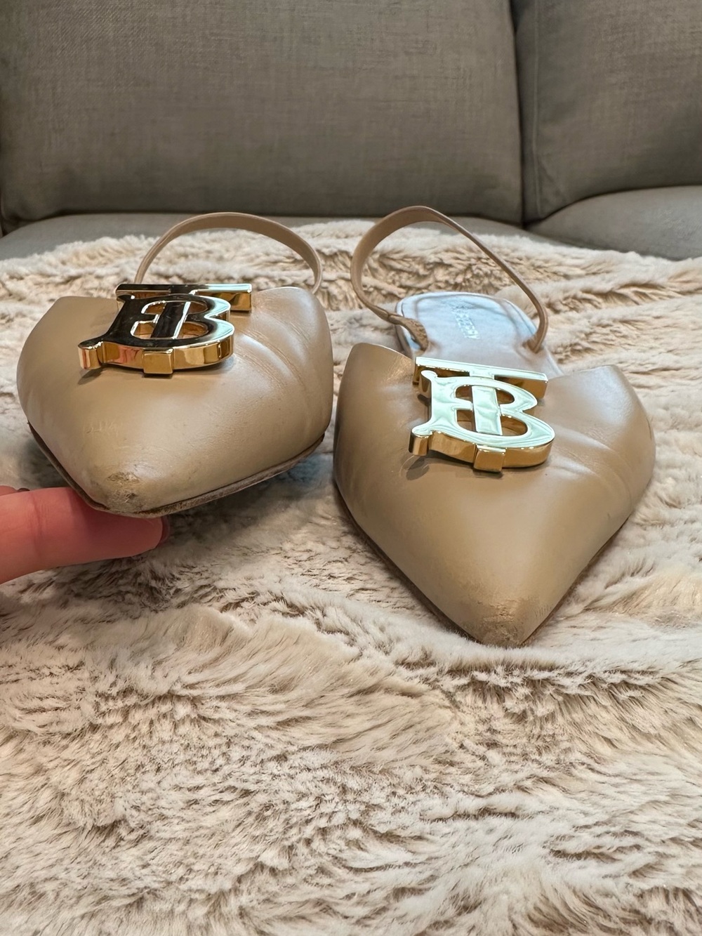 Burberry Sling Back flats - Picture 13 of 13
